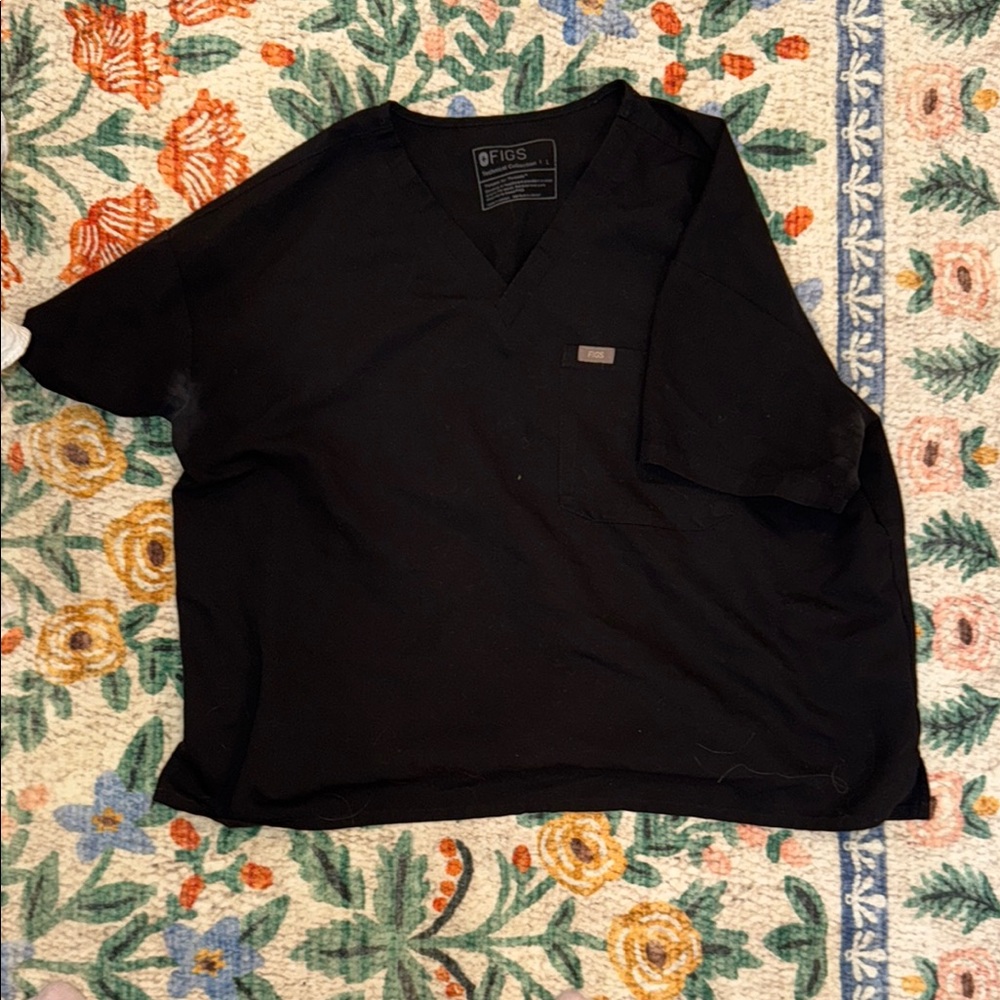 Figs Black Relaxed Catarina Black Women’s Scrub Top